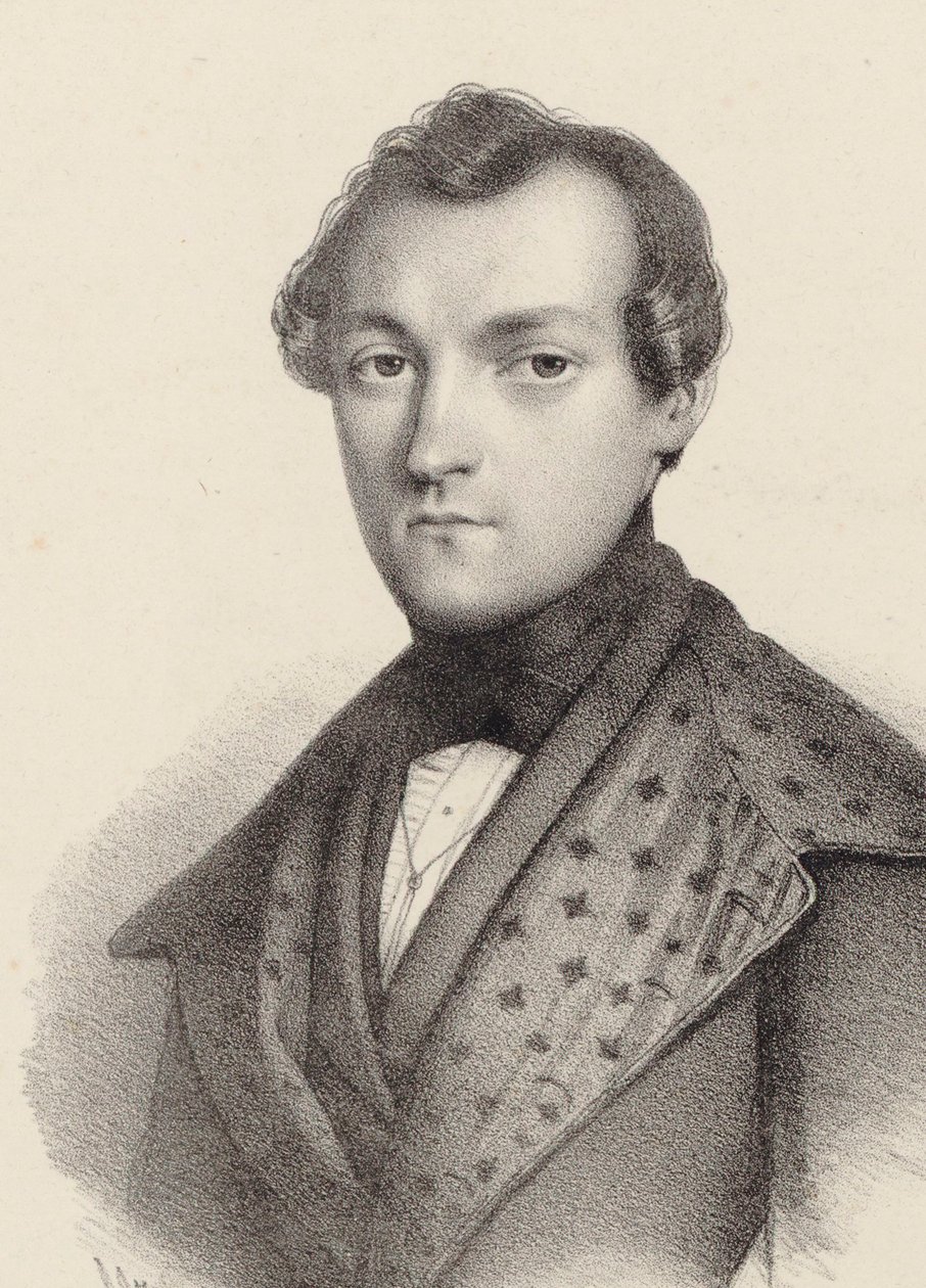 Portrét pianisty a skladatele Antoine de Kontski 1817-1899. od Romain Cazes