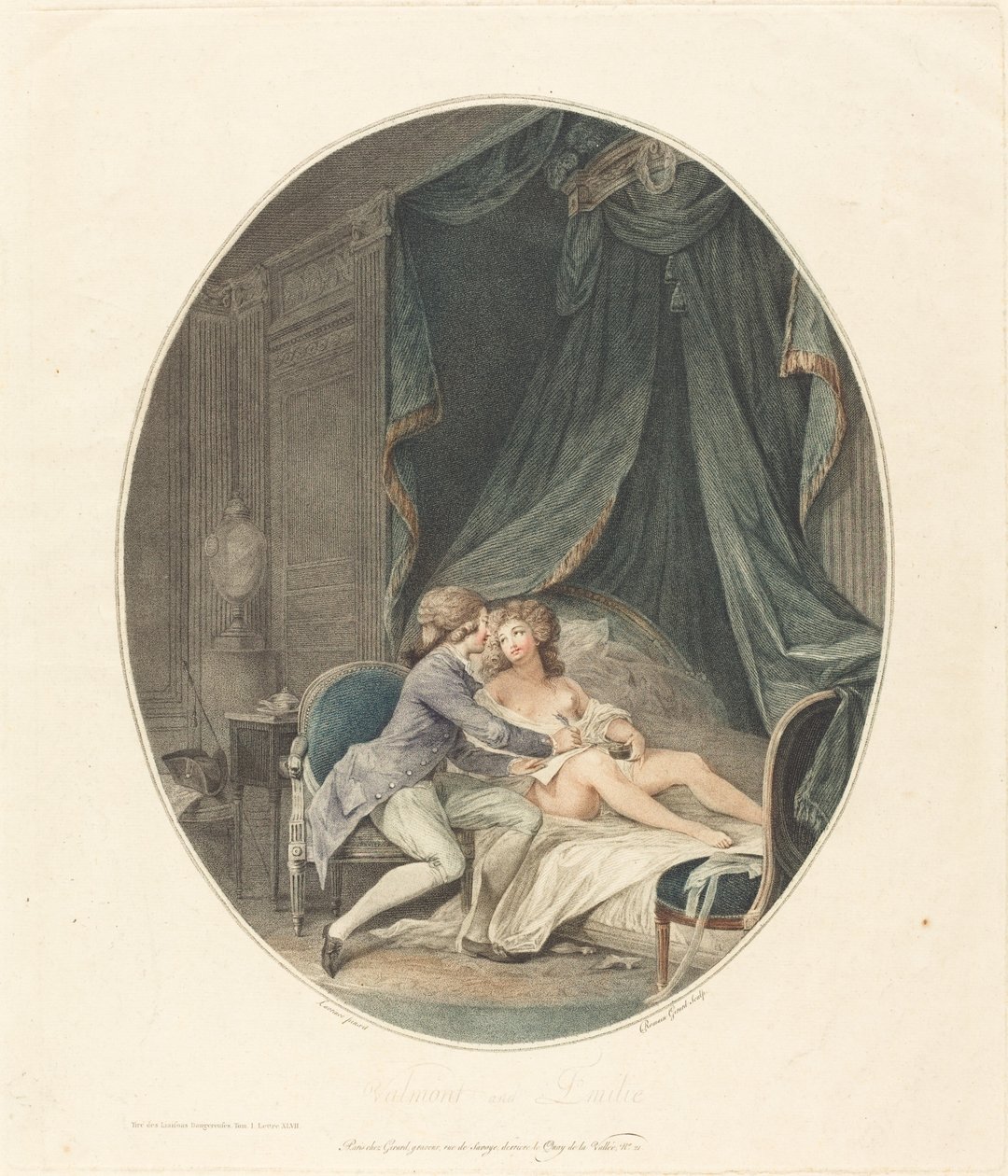 Valmont a Emilie od Romain Girard after Nicolas Lavreince