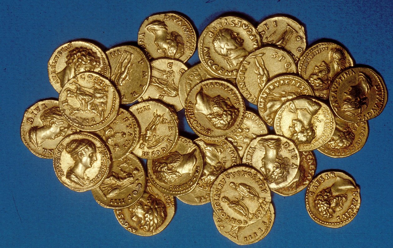 Hromada mincí (zlato) od Roman