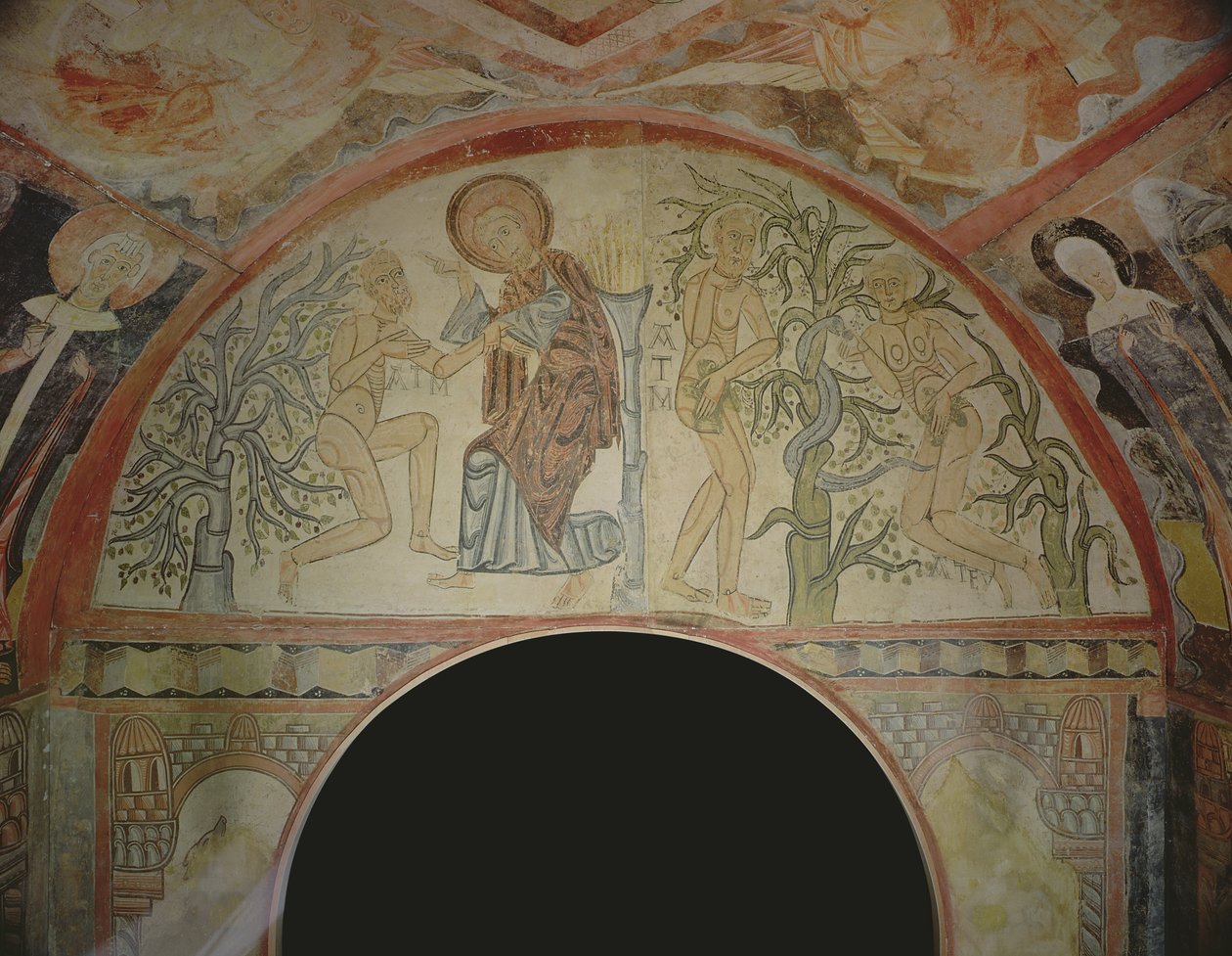 Adama a Evy, z přestavěné římské kaple od Roman