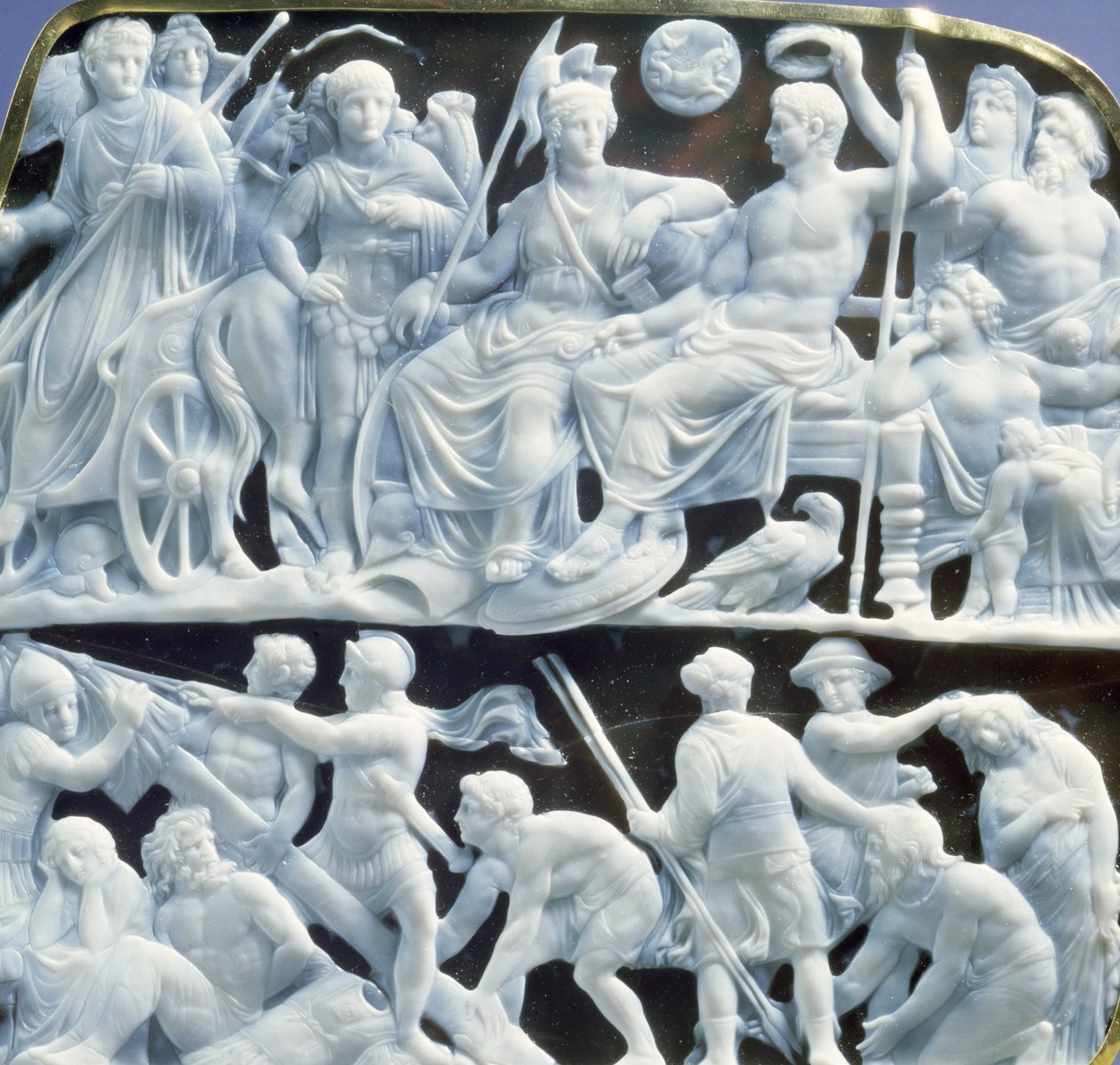 Augustova kamej, po 10. roce n. l. (onyx) (detail) (viz také 66579) od Roman