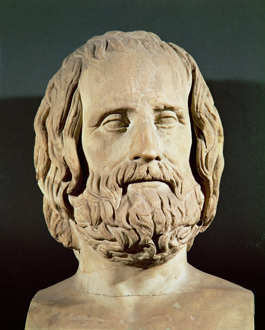 Euripidova busta (asi 480-406 př. n. l.) od Roman
