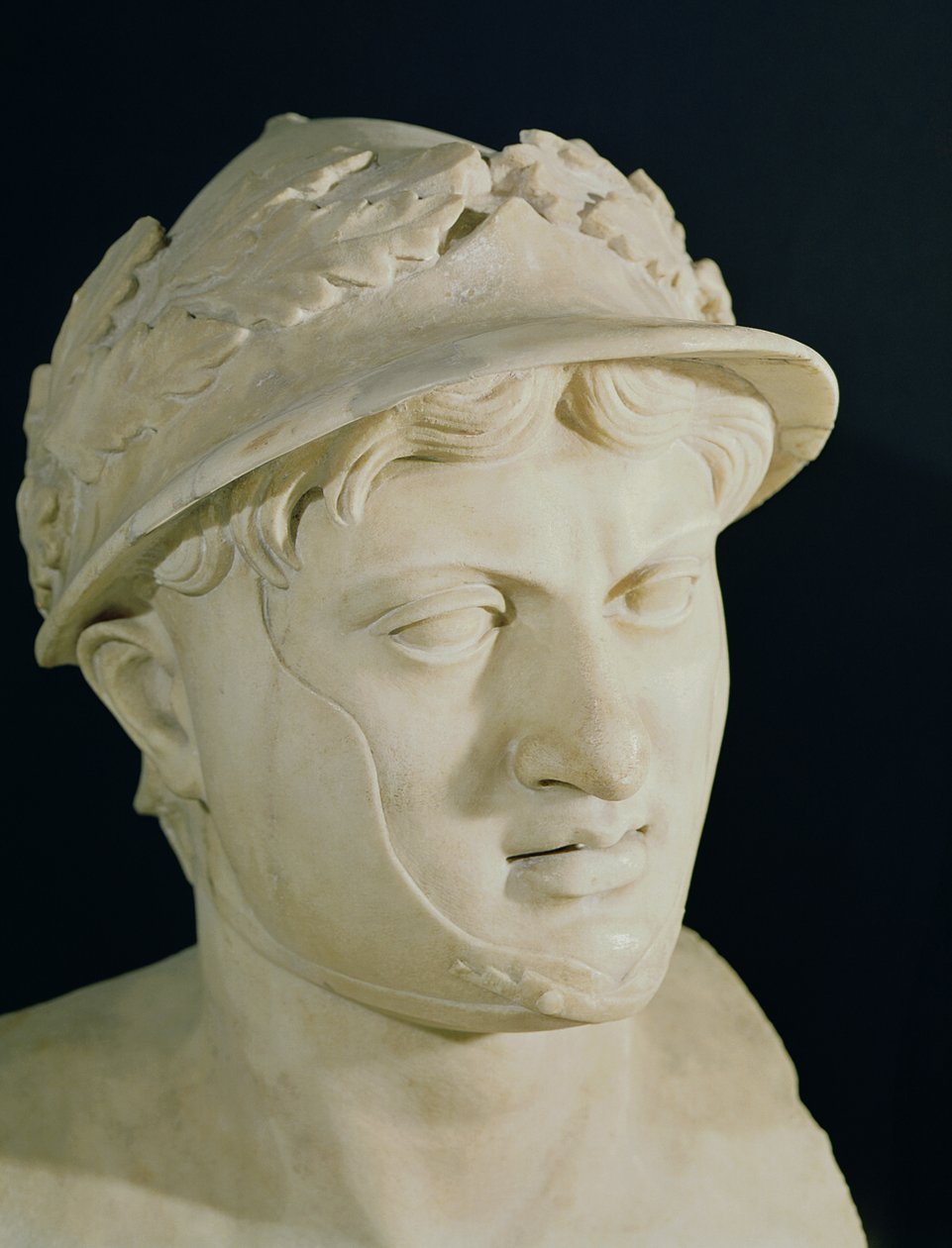 Busta Pyrrhus (312-272 př.nl) (mramor) (detail) od Roman