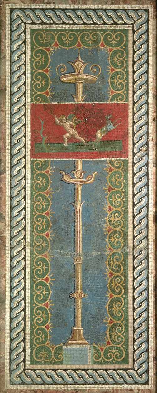 Svícen s ornamentálním motivem (mozaika) od Roman