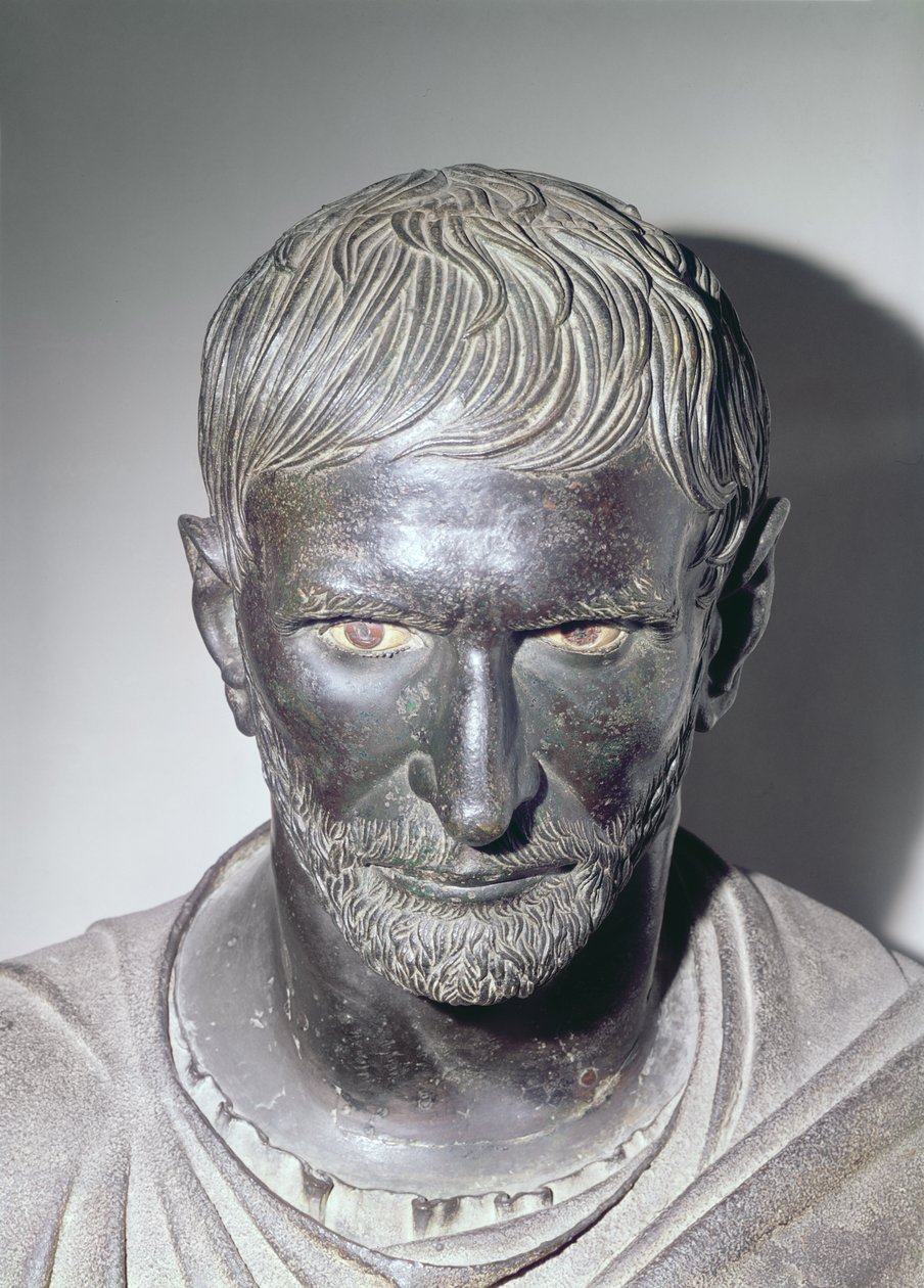 Capitoline Brutus, 4.-3. století před naším letopočtem (bronz) (detail) od Roman