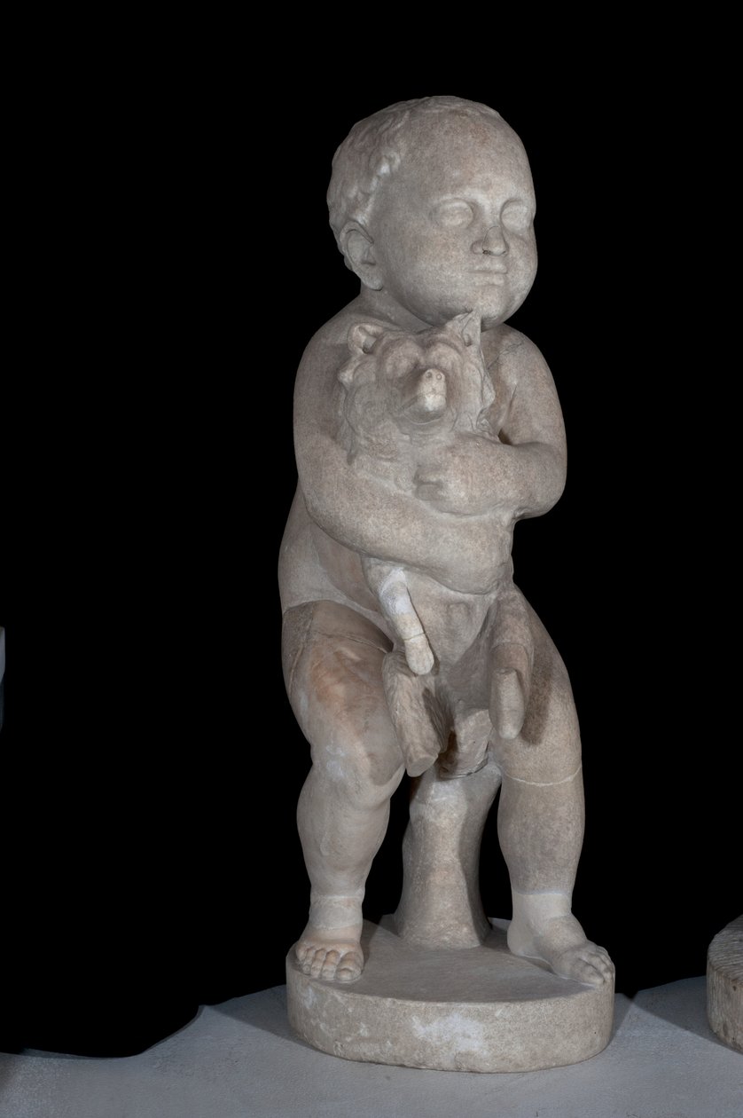 Dítě se psem (mramor) od Roman