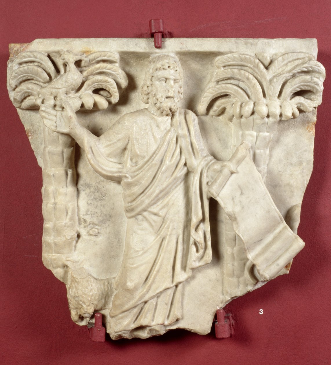 Kristus zobrazen jako Zákonodárce (mramor) od Roman