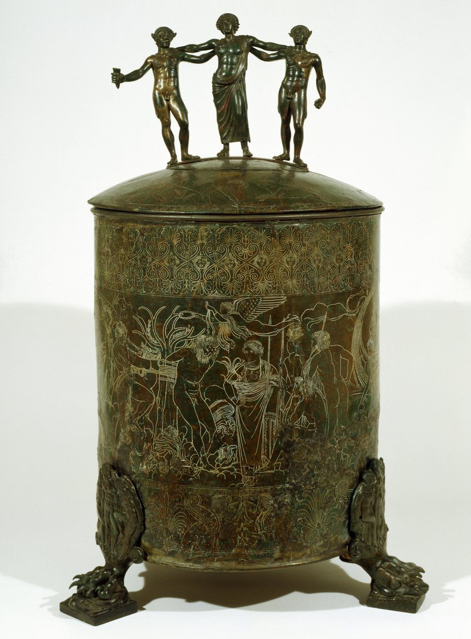 Cista Fioroni, Palestrina (bronz) od Roman