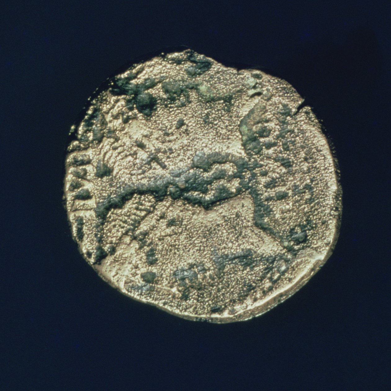 Mince s hlavami Julia Caesara (101-44 př.nl) a Augusta (63-14 př.nl) (bronz) od Roman