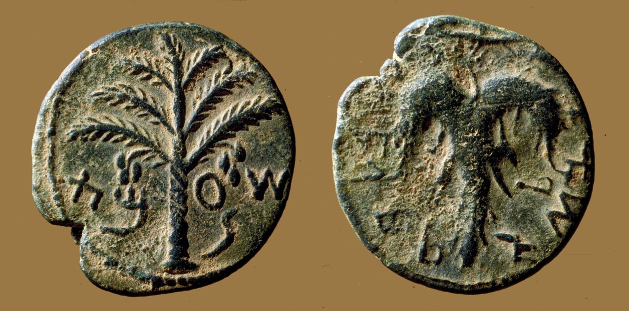 Mince připomínající povstání Bar-Kochby proti Římanům, 132-133 (bronz) od Roman