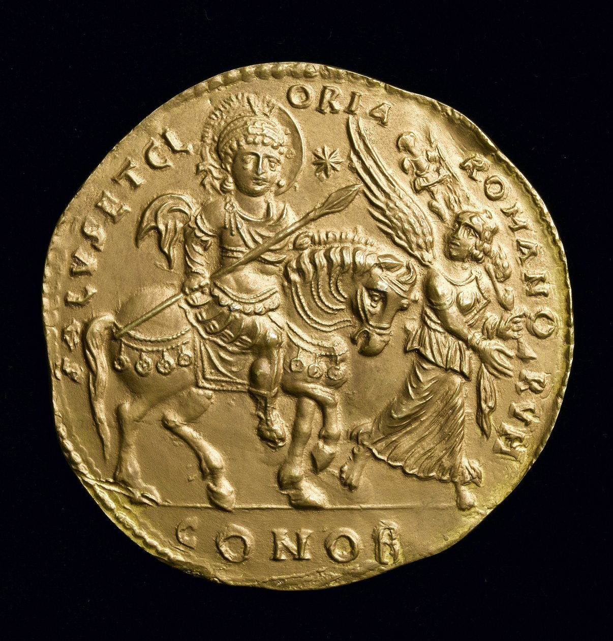 Kopie Velké zlaté medaile Justiniána I. (527-65 n. l.), rub, kolem 534 n. l. (elektrotyp) (viz 257495) od Roman