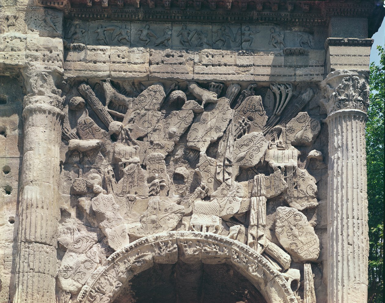 Detail bojovníků z pravého oblouku Arc de Triomphe fotografie od Roman