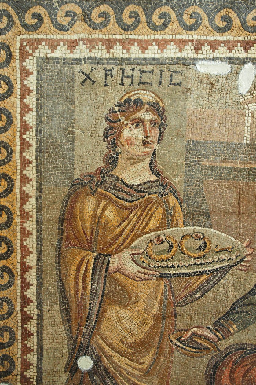 Detail mozaiky Chresis, z mozaiky Daphne od Roman
