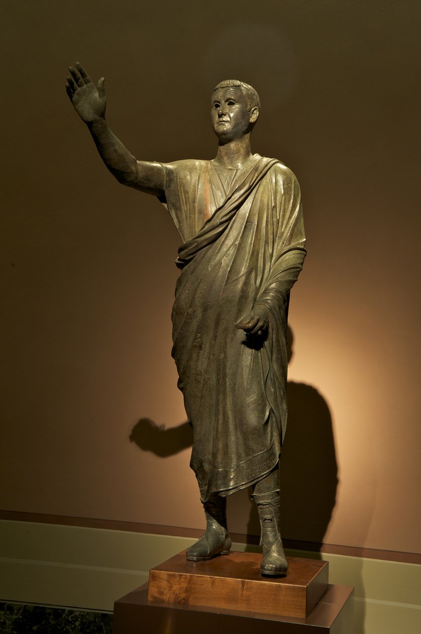 Etruská socha Aule Metele, Řečník (bronz) od Roman