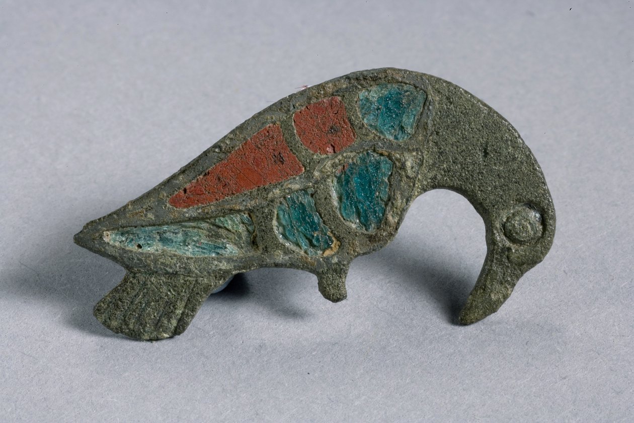 Fibula of an Eagle, římsko-britská, 2.–3. století našeho letopočtu (bronz se smaltovanými vložkami) od Roman