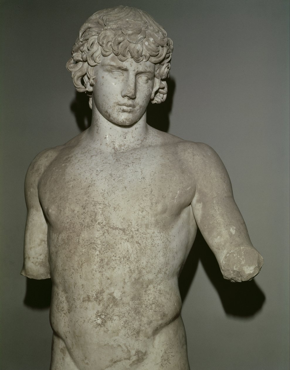 Postava Antinoa, po roce 130 našeho letopočtu (mramor) (detail) (viz také 65413) od Roman