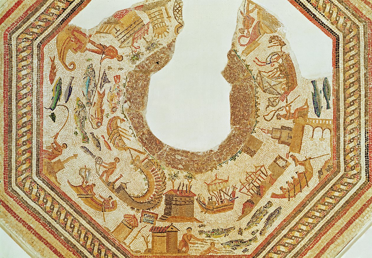 Ryby, z Vega Baja (mozaika) (podrobnosti viz 316398) od Roman