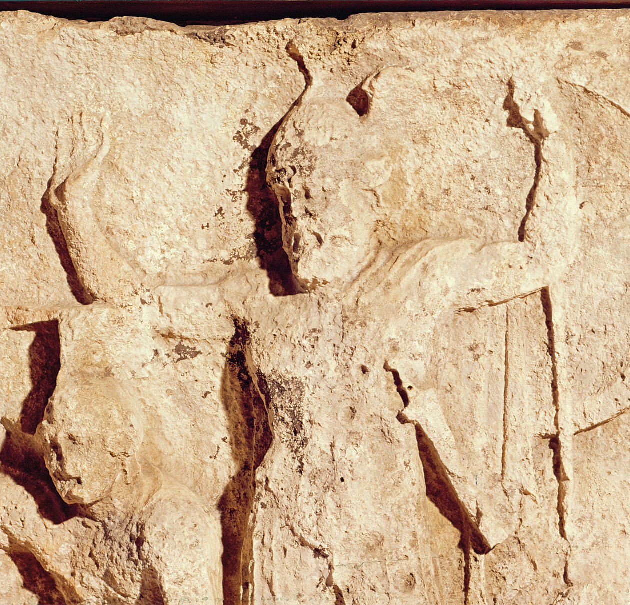 Vlys zobrazující řeckého generála při obléhání Tróje (detail) od Roman