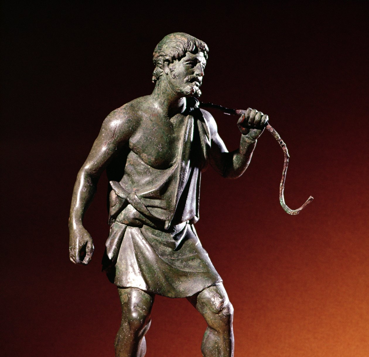Lararium soška nosiče vody (bronz) od Roman