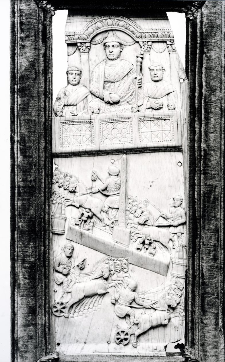 List z diptychu Lampadii, kolem 355 našeho letopočtu od Roman