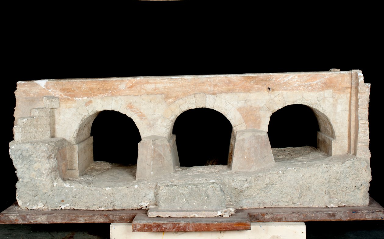 Model akvaduktu (dřevo a kámen) od Roman