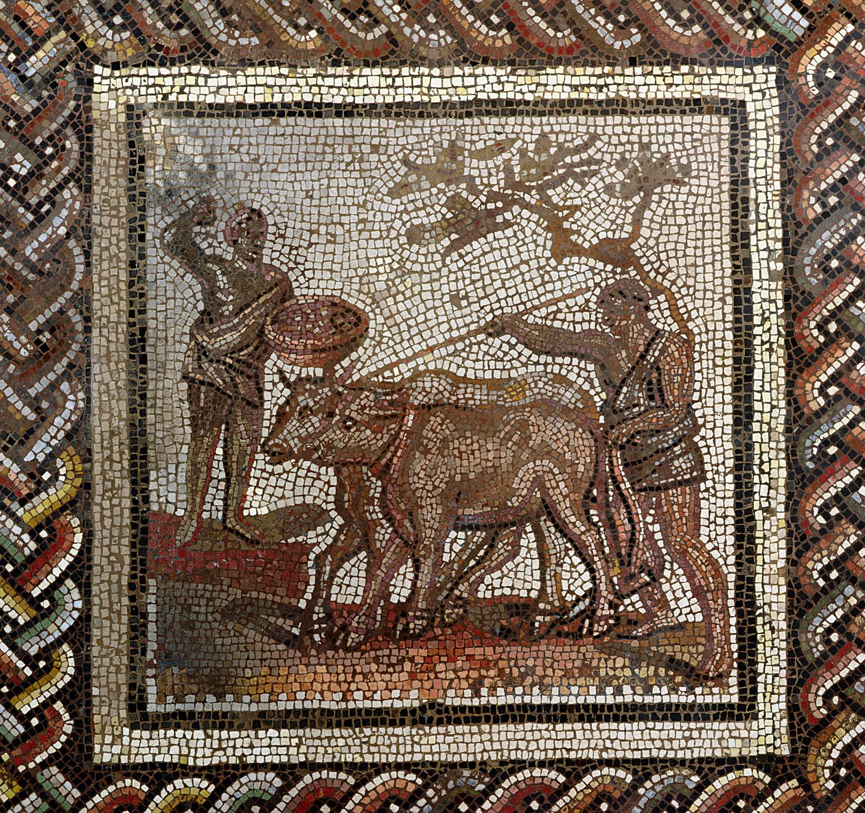 Orba, ze Saint-Romain-en-Gal, Rhone-Alpes, Francie, 3. století našeho letopočtu (mozaika) od Roman