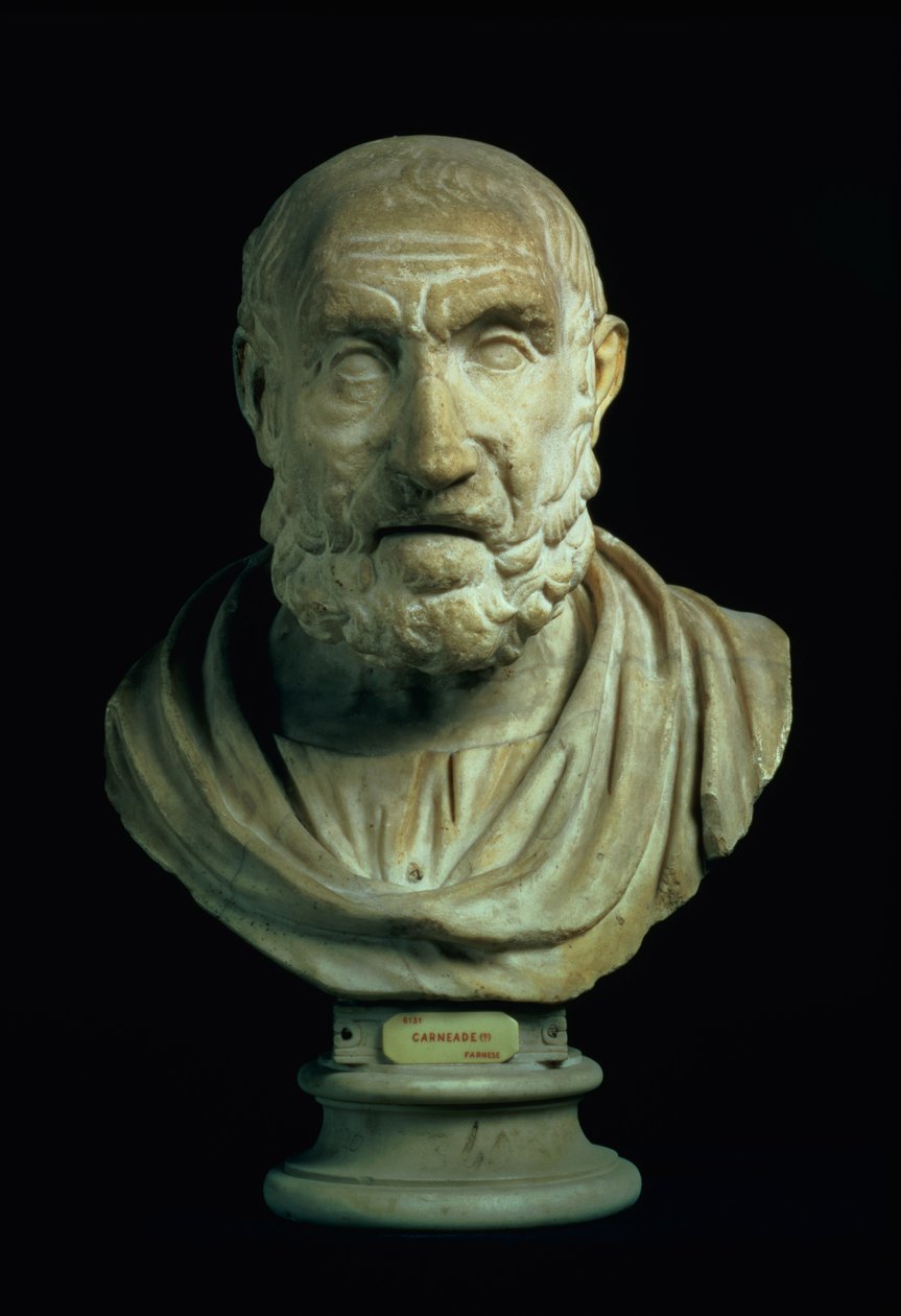 Portrétní busta muže, kopie podle řeckého originálu ze 4. století před naším letopočtem (mramor) od Roman