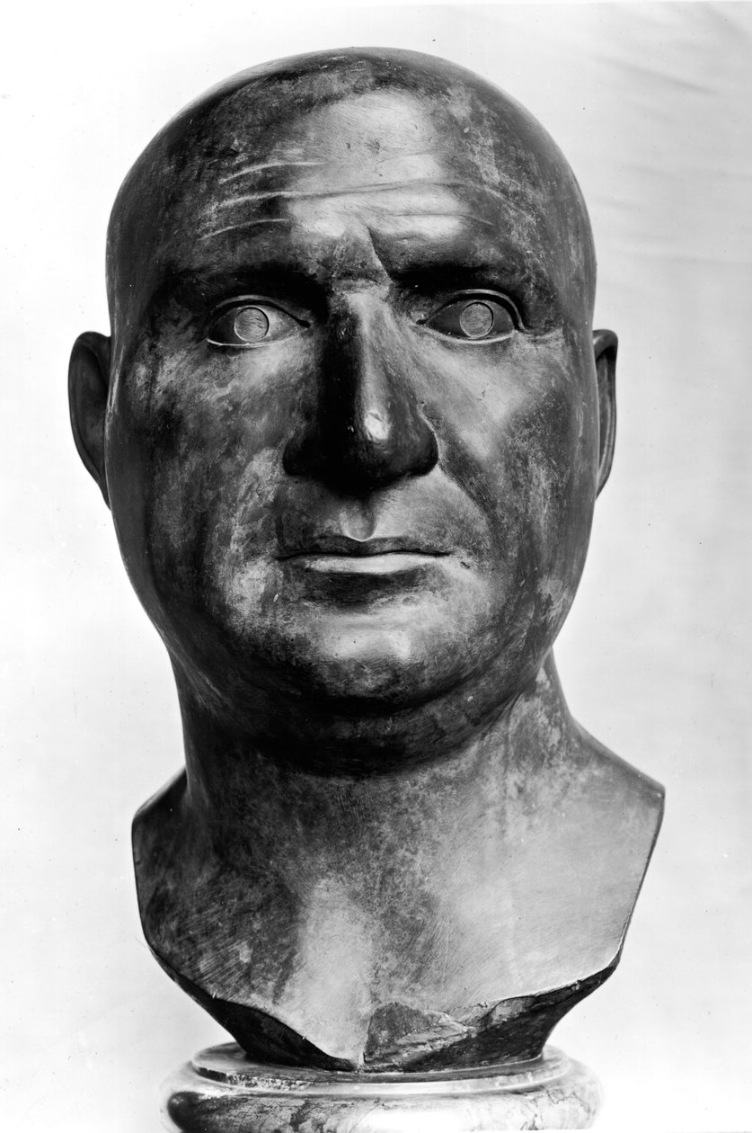 Portrét Scipio Africanus (237-183 př.nl) (bronz) od Roman