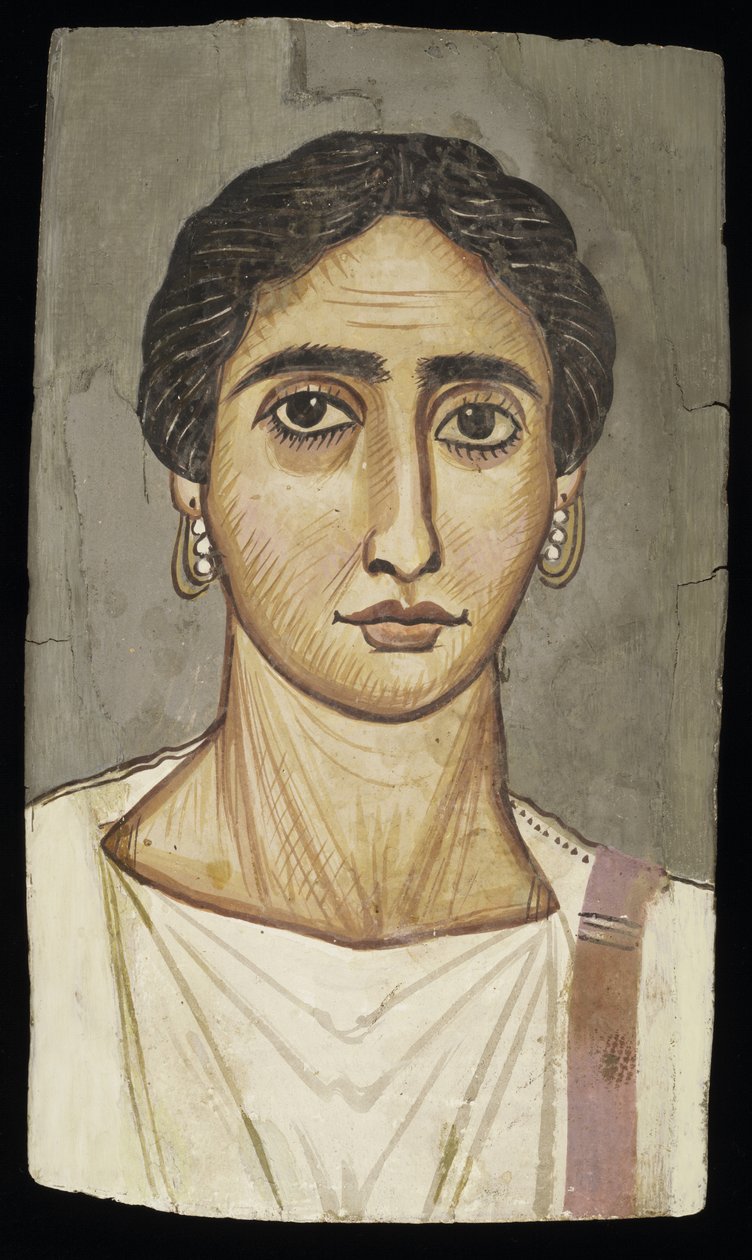 Portrét ženy, cca 300 n. l. (tempera na dřevě) od Roman