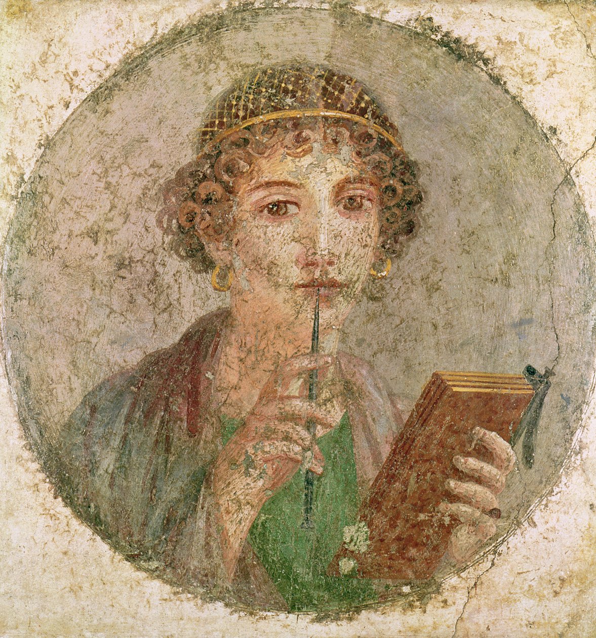 Portrét mladé dívky z Pompejí od Roman