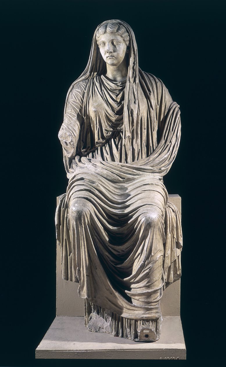 Posmrtná socha Livie (58 př. nl-29 nl) z Velleia od Roman