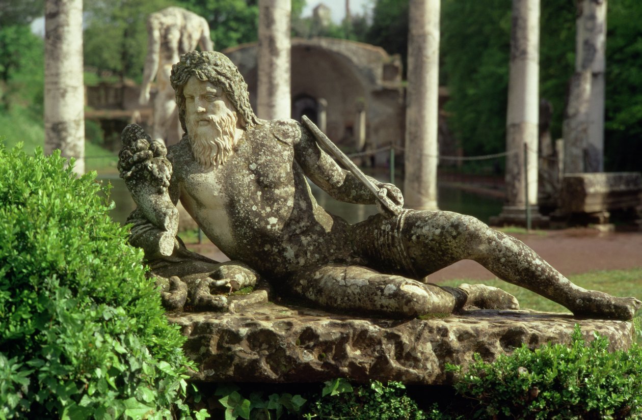 Ležící říční bůh poblíž Canopus, 118-128 od Roman