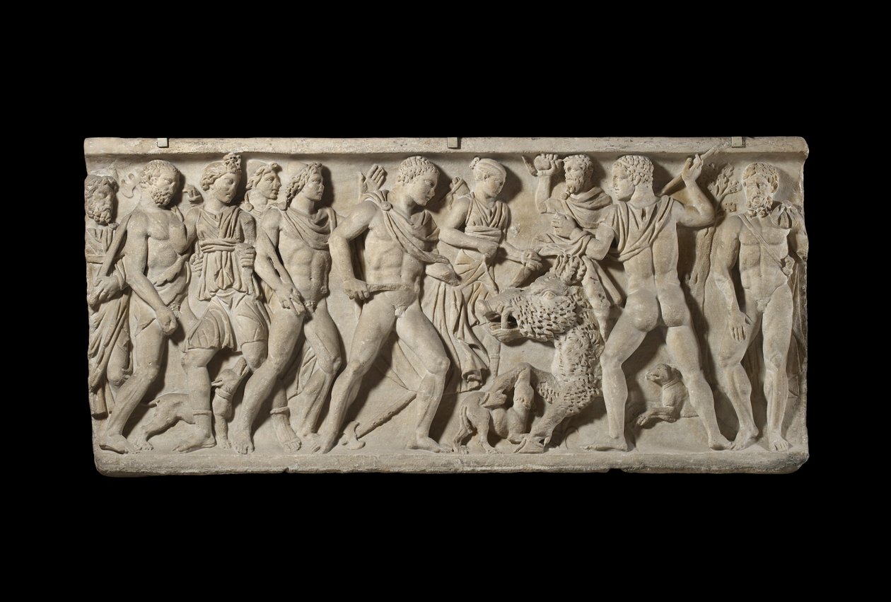 Reliéf na sarkofágu (mramor) od Roman