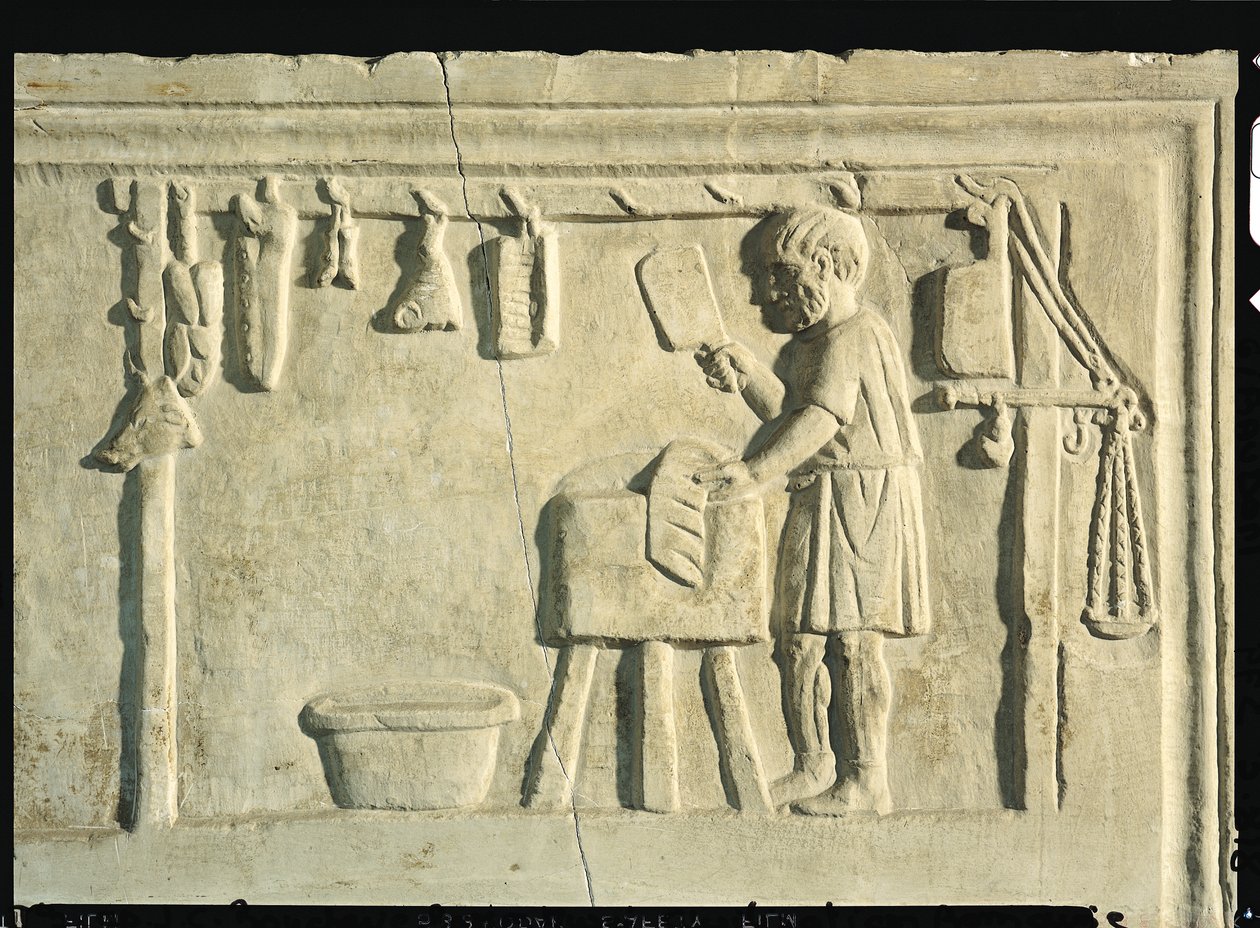Římští řezníci, detail reliéfního kamene z roku 113294 od Roman