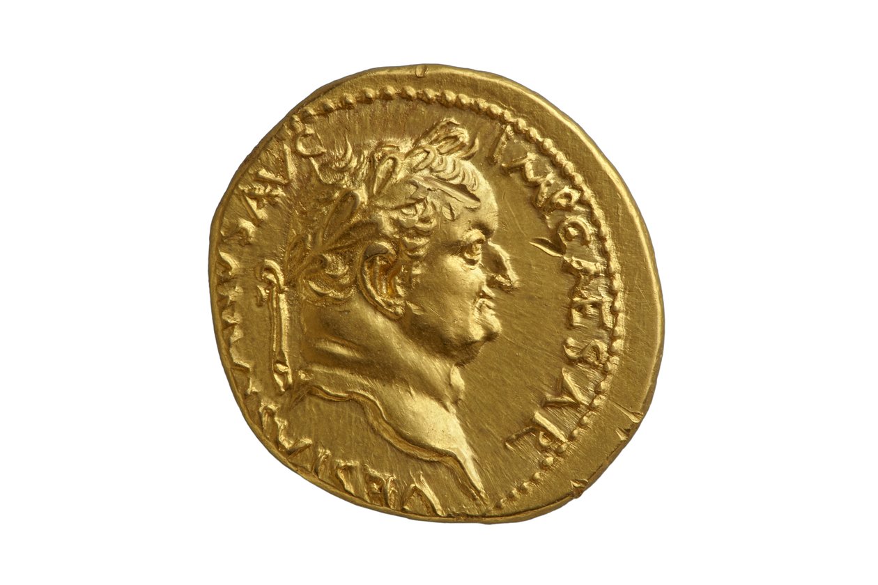 Římská císařská mince z Antiocheie ad Orontem, 72-73 n. l. (zlato) od Roman