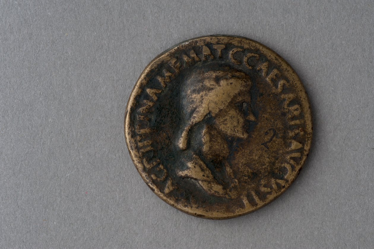 Sestertius z Agrippina Major (bronz) od Roman