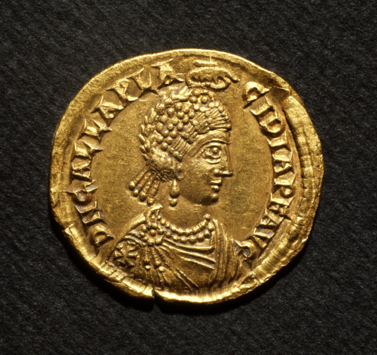 Solidus z Galla Placidia, 425-50 (zlato) od Roman