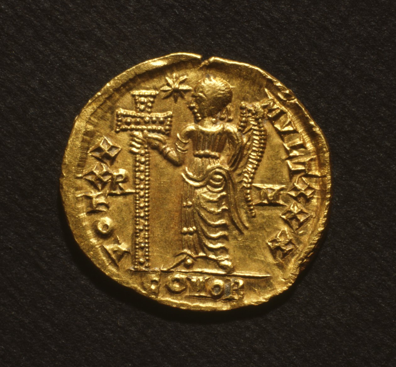 Solidus z Galla Placidia, 425-50 (zlato) od Roman