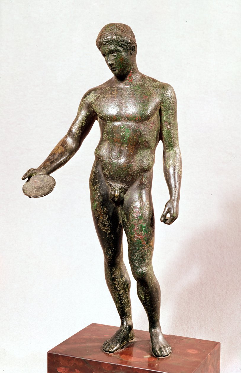 Socha eféba, který podává úlitbu (bronz) od Roman