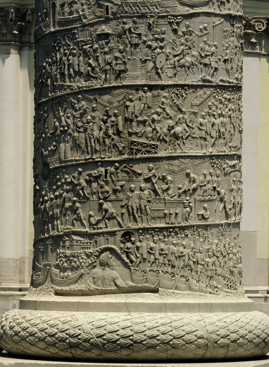 Bitva proti Dákům, detail z Trajánova sloupu, 113 n. l. (vápenec) od Roman