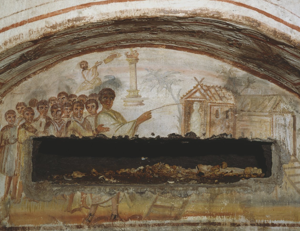 Vzkříšení Lazara, Katakomby Via Latina, Řím od Roman