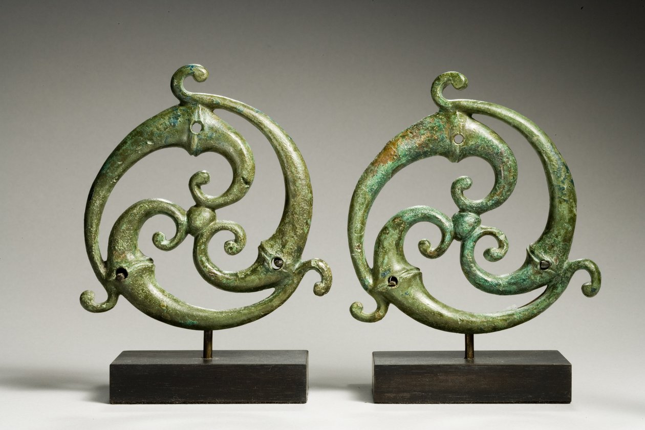 Nášivky Triskele, římsko-keltské, cca 3. století našeho letopočtu (bronz) od Roman