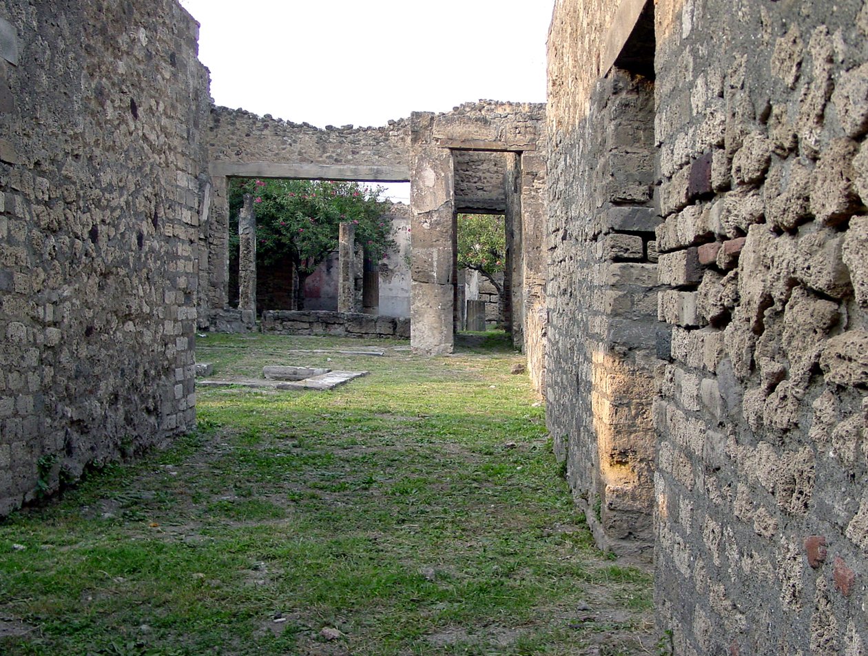Pohled do atria od Roman