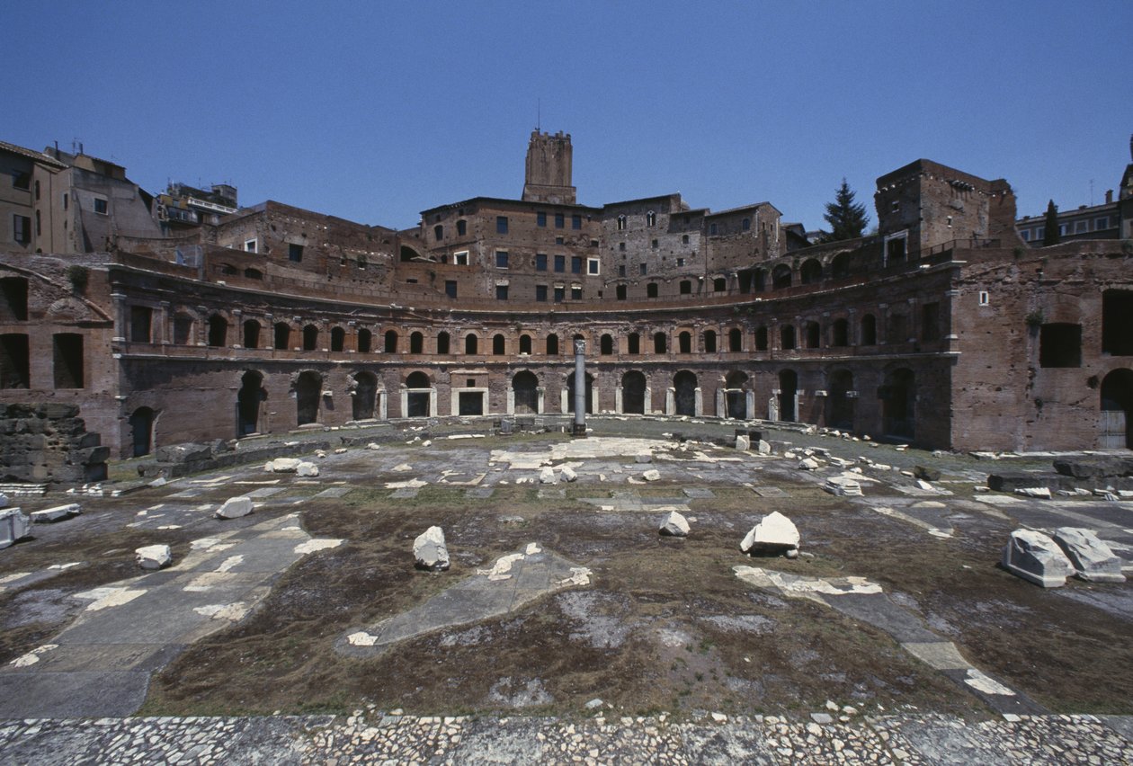 Pohled na fórum Trajan, postavené 107-112 od Roman