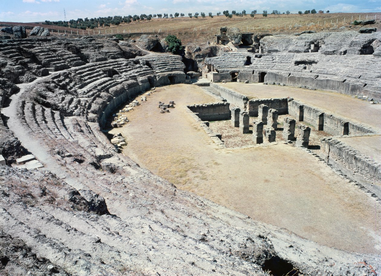 Pohled na amfiteátr od Roman