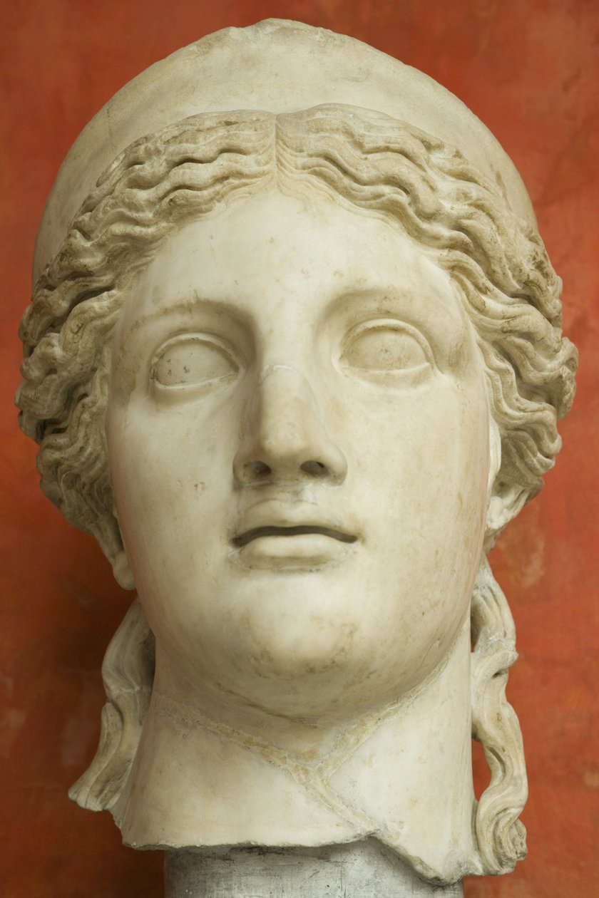 Žena s diadémem, římské císařské období (30 př. nl-500 n. l.) (mramor) od Roman