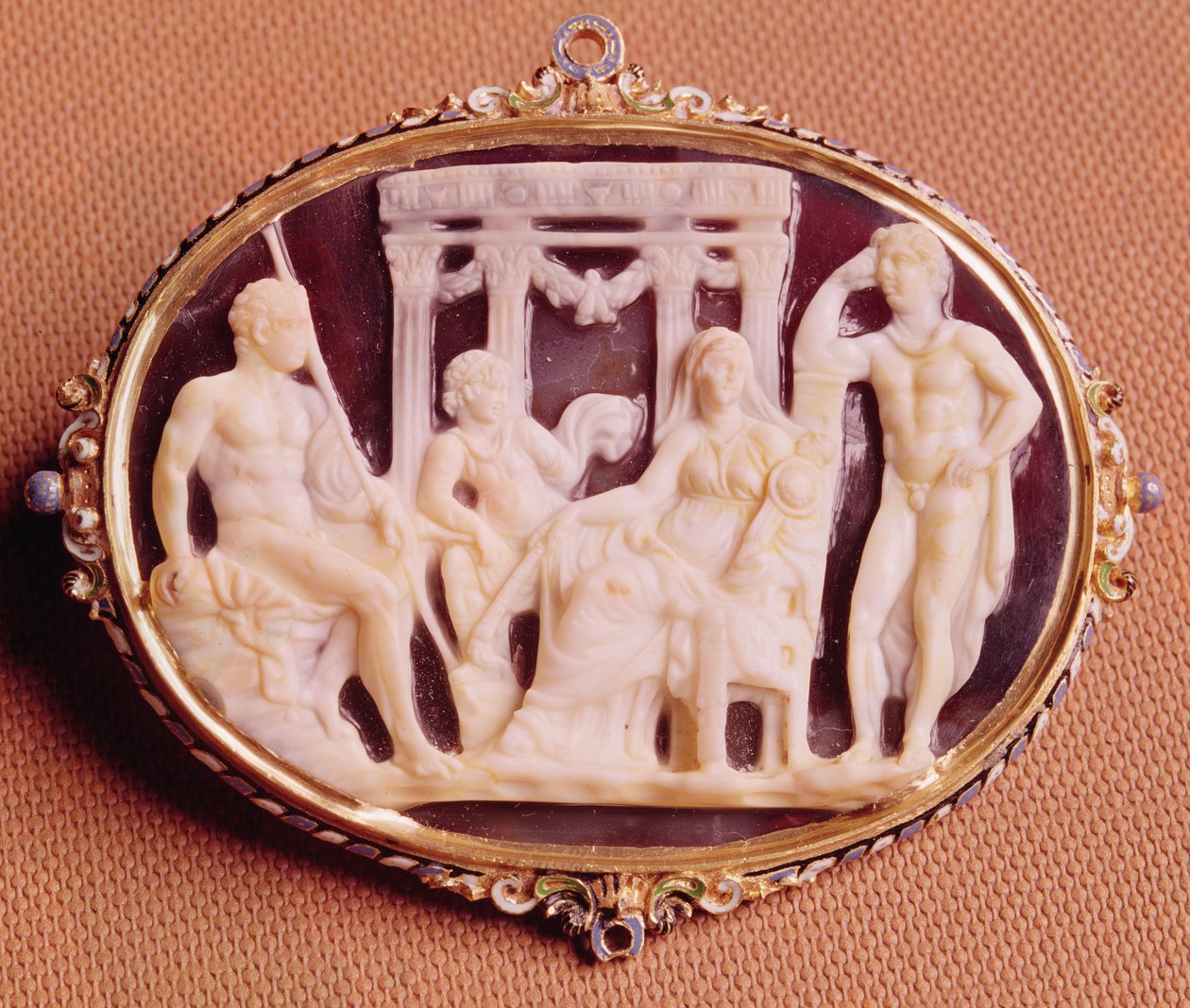 Kamej Ifigenie v Aulidě, 27 př. n. l. - 14 n. l. (achát) od Roman Imperial Period