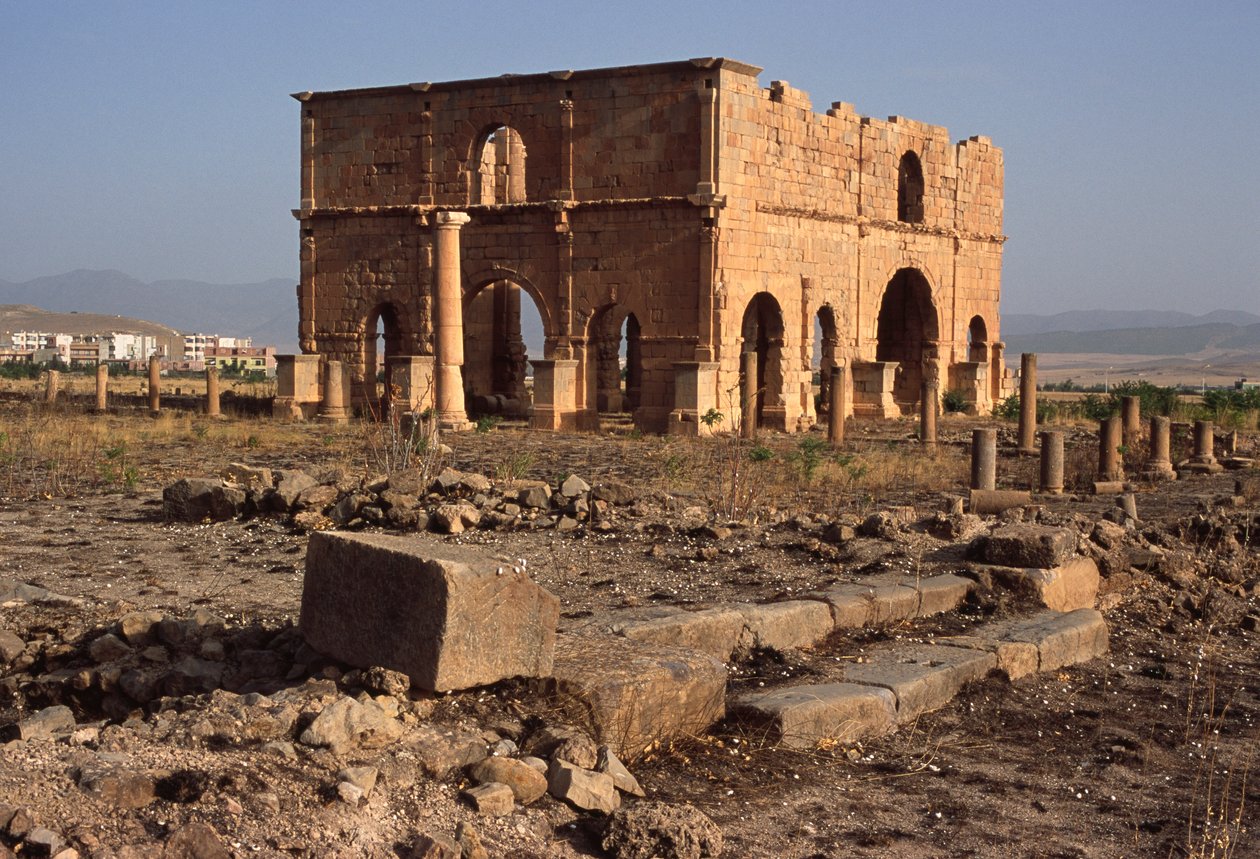 Pohled na pretorium od Roman Imperial Period