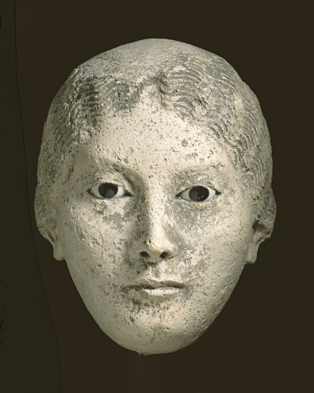 Model hlavy ženy, 2. nebo 3. století našeho letopočtu (sádra) (viz také 270972-974) od Roman Period Egyptian
