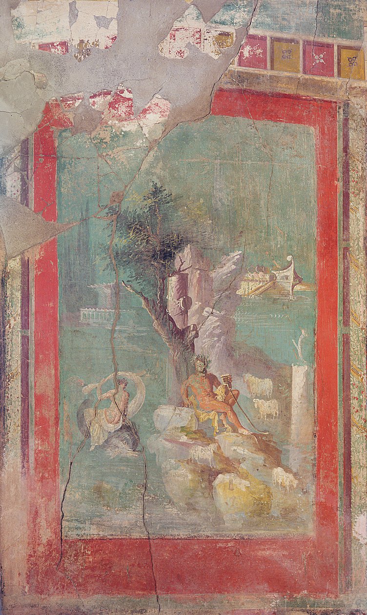 Detail Galatea a Polyphemus, z domu kněze Amanda, kolem 15 př. nl-50 n. l. od Roman Roman